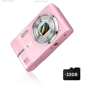 Digital Camera with SD Card, 16X Digital Zoom Camera, Portable Mini Camera for Teenagers Students Boys Girls, Point and Shoot Camera for Gifts, Tech Gadgets, GiftASageLiving27DD19MatteMaven