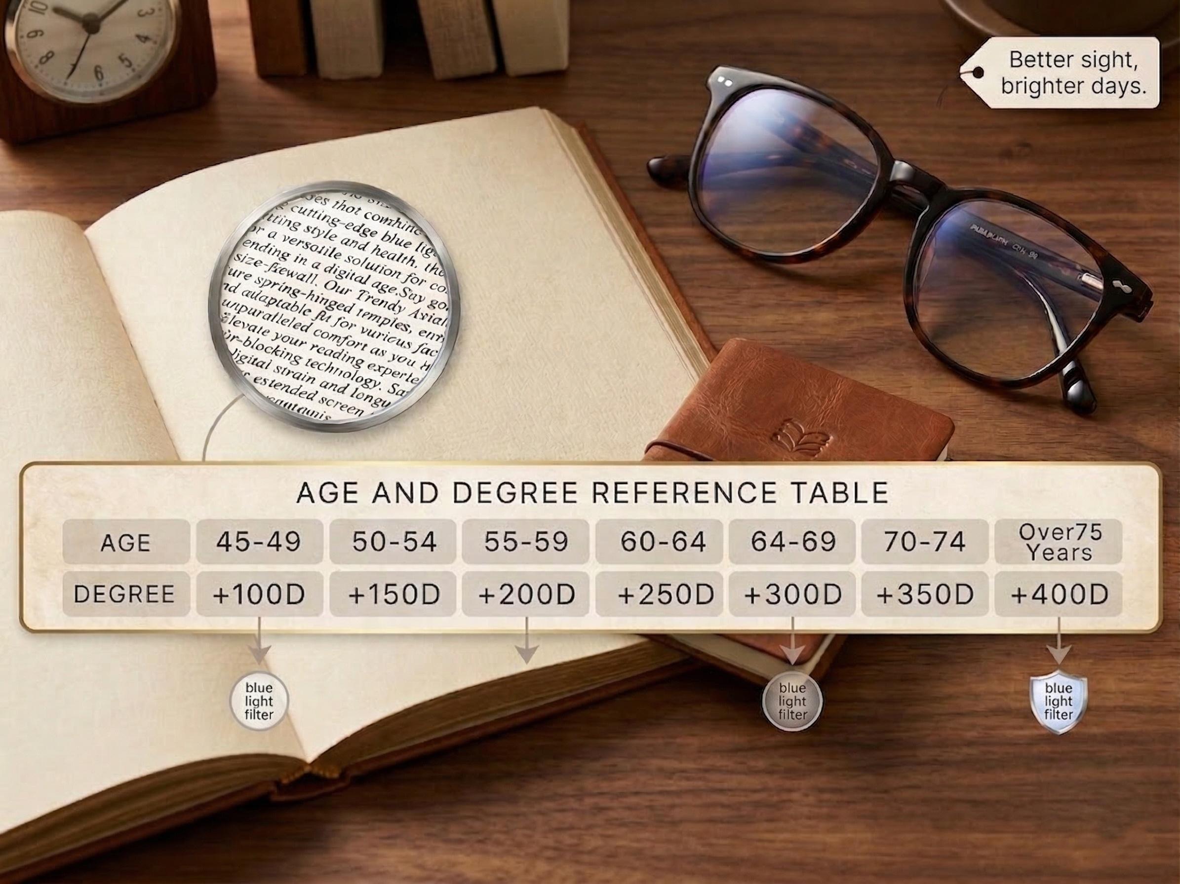 2026 New Smart Auto-Zoom Reading Glasses Auto-Adjusting Vision +1.00 to +4.00 Diopters HD Blue Light Filter Semi-Rimless Ergonomic Unisex Eyewear for Men & Women