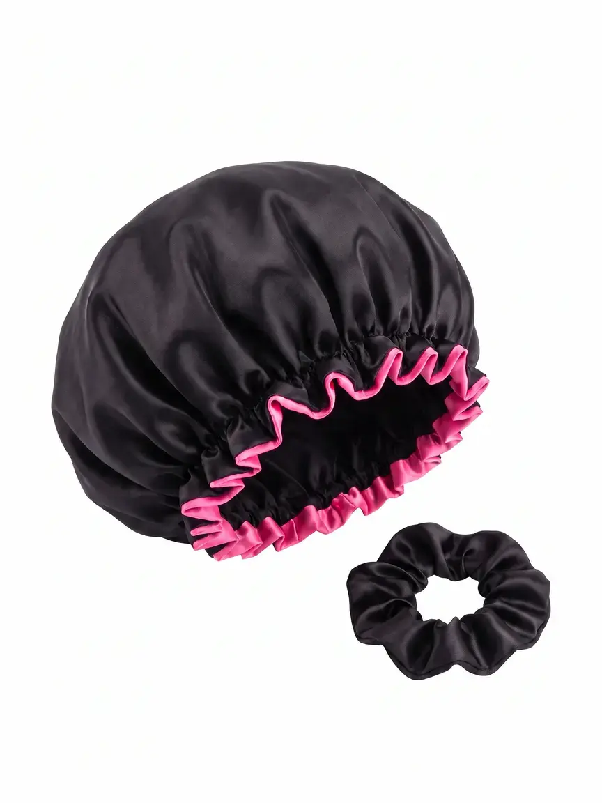 Elegant Women's Lace Sleep Cap, Sleeping Cap with Small Hair Tie, Soft Comfortable Nightcap for Daily Use, Perfect Gift for Beauty and Sleep