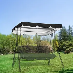 Outdoor Garden Swing Canopy Sunshade Cover, Swing Protection Hood, Patio Balcony Swing Sunscreen Cover, Yard Decor Dustproof Swing Cover Only