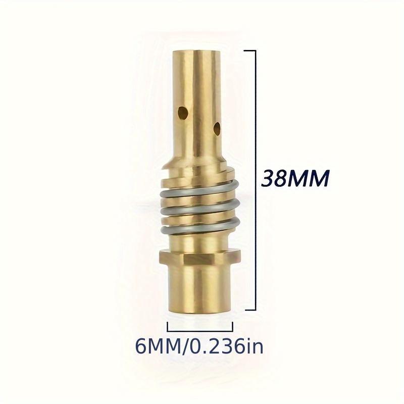 14pcs Set 15AK New Coating Protective No-Stick Welding Gun Tip, Industrial Electric Tool Accessories, Arc Welding Equipment, Yellow Brass Finish, Battery Not Included