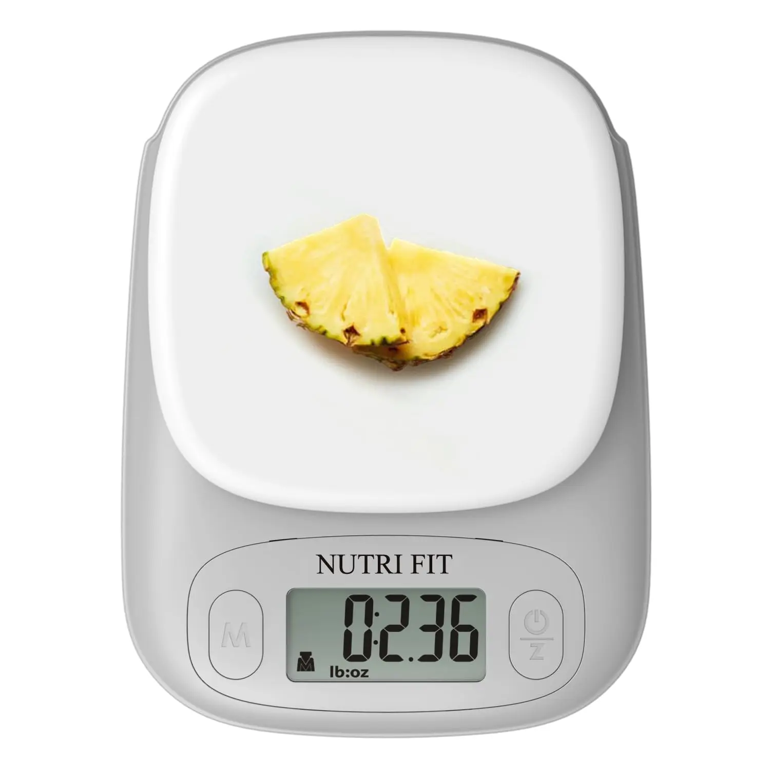 Small Food Scale Digital Kitchen Scales Weight Grams Ounces White