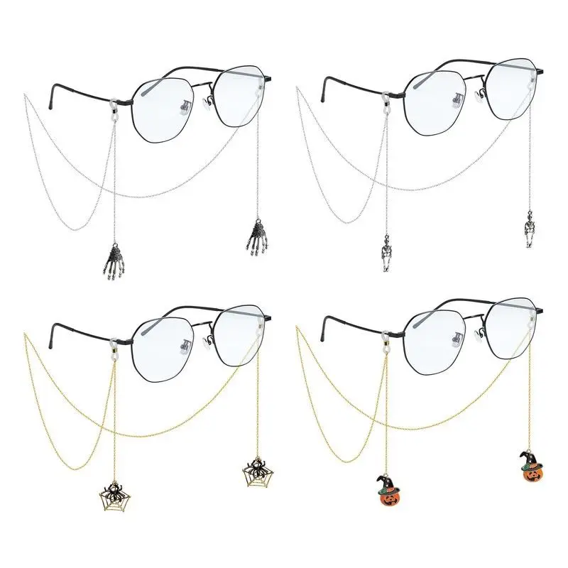Goth Glasses Chain for Women Men Sunglass Eyeglass Chains Black Bat Eyeglasses Strap Holder