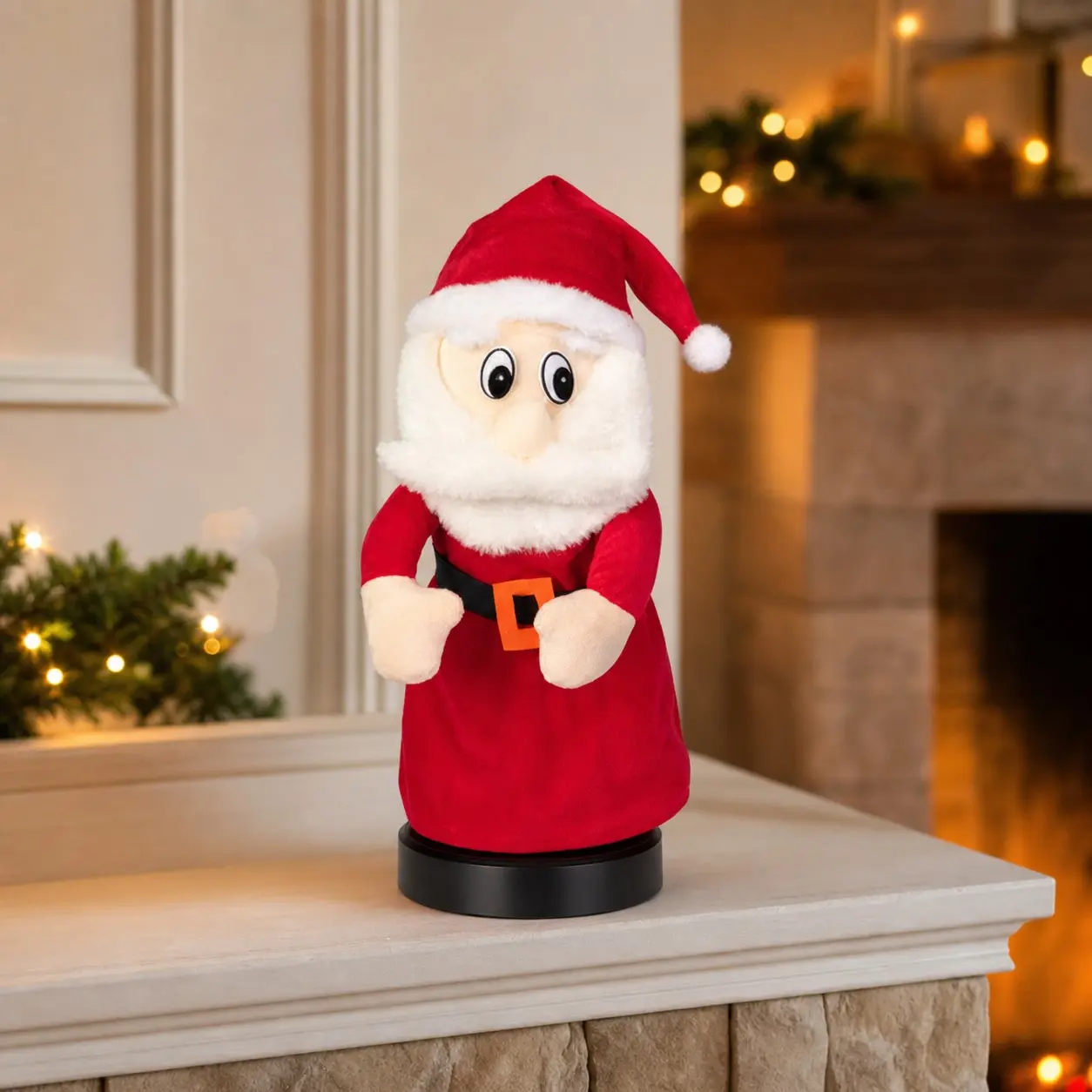 Electric Dancing Santa Claus Figure, Music-Activated Rotating Christmas Ornament, Perfect Holiday Gift for Kids, Home Decor