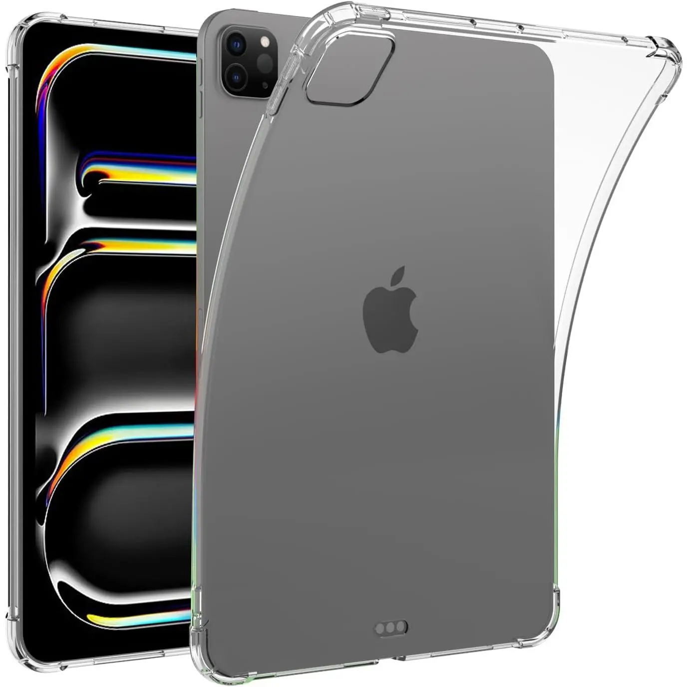 for iPad Pro 13 Inch Case (M5/M4) 2025/2024 Case, Ultra Clear Soft Flexible Transparent TPU  Bumper  Cover Shell for iPad Pro 13 Inch Case (M5/M4) 2025/2024, Clear