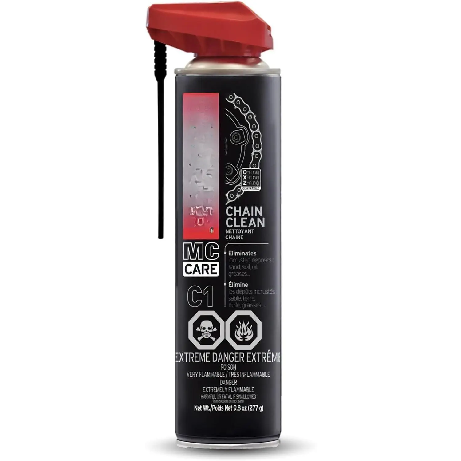 C1 Chain Clean –  Chain Cleaner for Dirt , Street , ATV, UTV & O-Ring/X-Ring Chains, Heavy Duty Degreaser , Removes  & Grime , 9.8 oz
