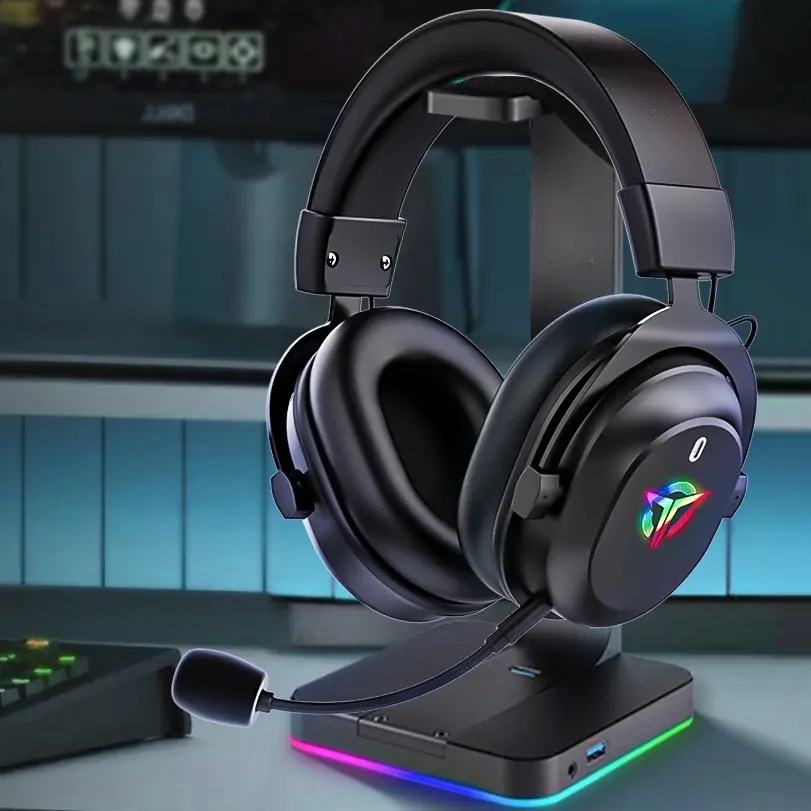 RGB Wired Over-Ear Gaming Headset, Comfortable Noise Cancelling, Headphone with Mic, Microphone Included, Suitable for PC Laptop Ps4 Ps5