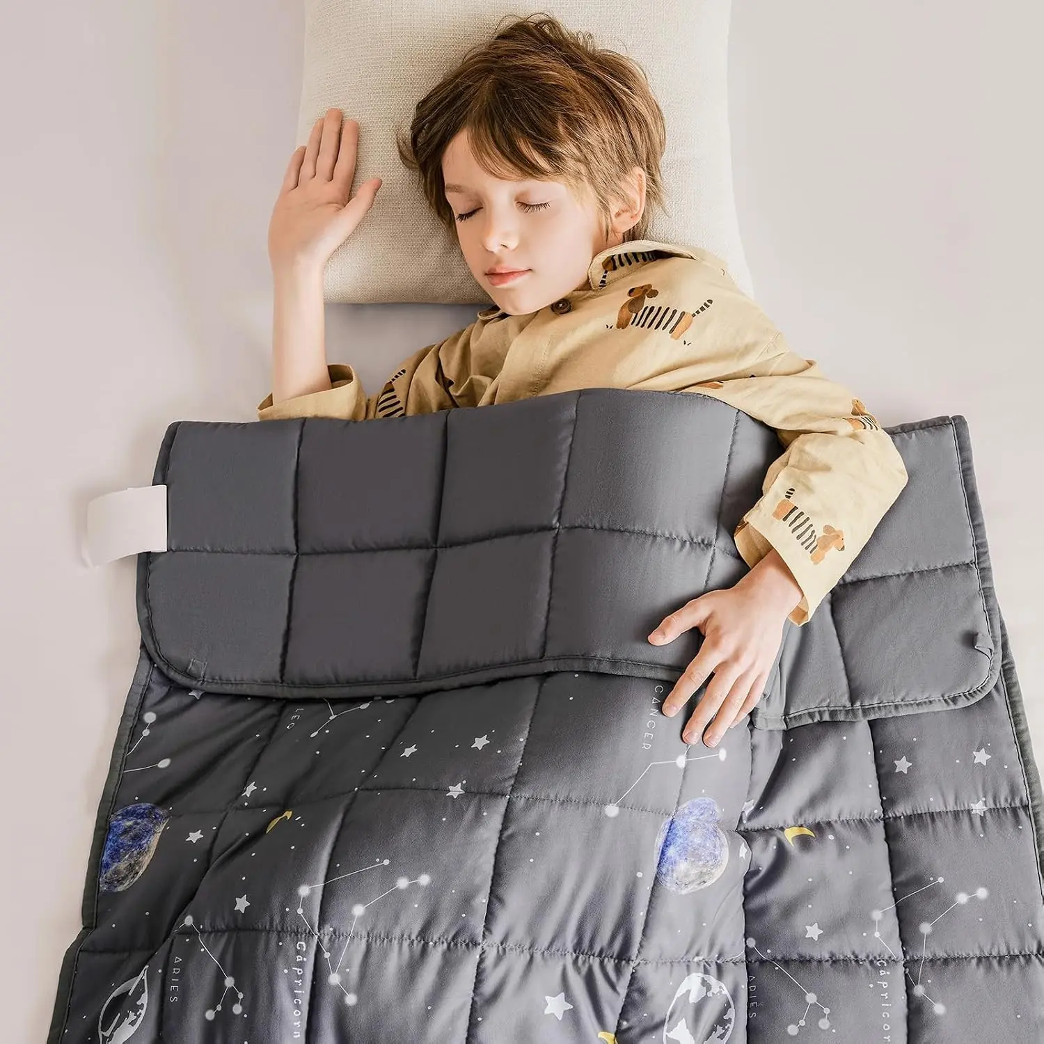 Weighted Blanket 5 lbs 36"x48" Cooling Throw Heavy Blanket for Sleeping, Soft Thick Breathable with Glass Bead, Ideal for 40-60 lbs, Easy Care
