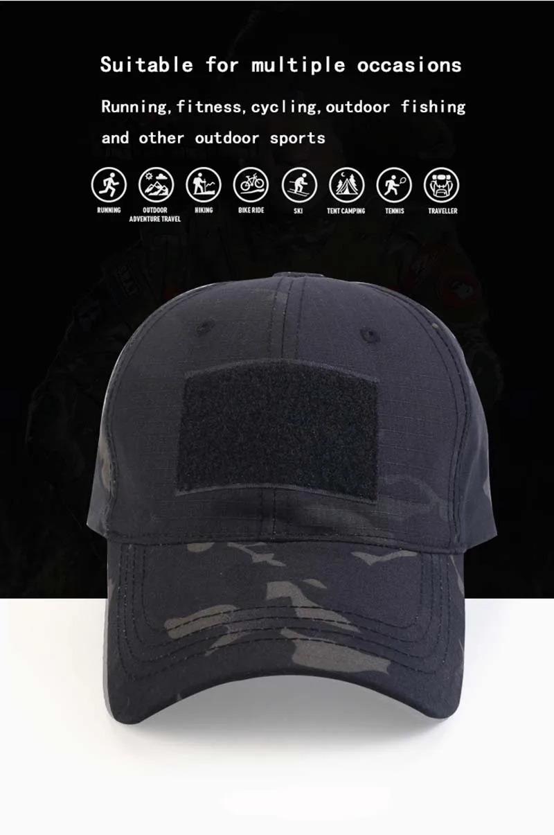 1pc Baseball Caps Camouflage Tactical Outdoor Soldier Combat Paintball Adjustable Hat Summer Snapback Sun Hats For Men Women