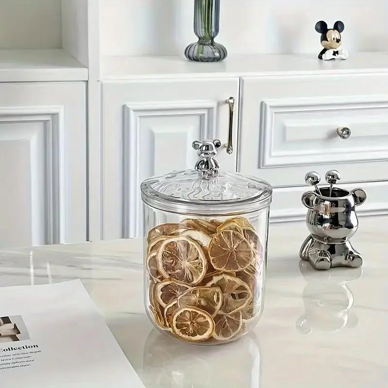 Sealed Transparent Plastic Storage Can, Moisture Resistant, Reusable Food Grade Container with Lid, Ideal for Candy, Dry Goods, Coffee Nuts
