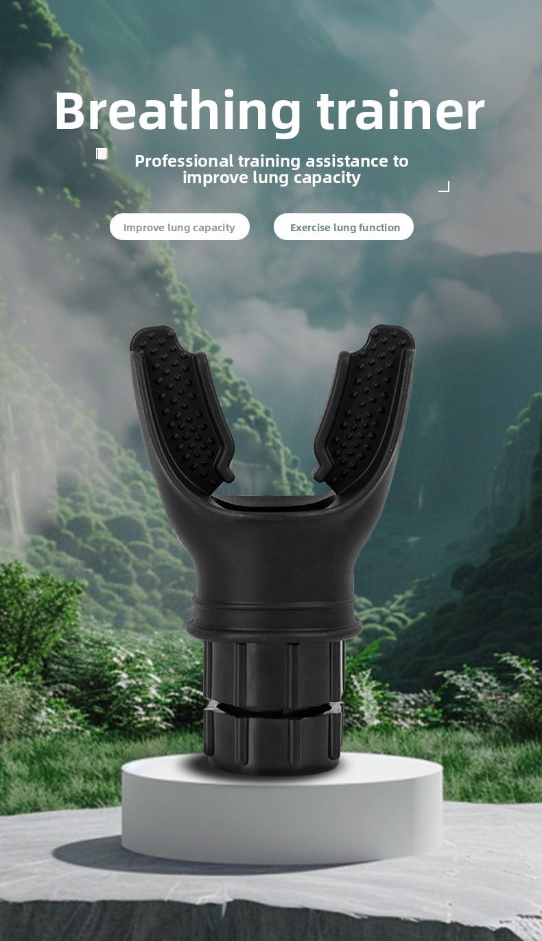 Portable Breathing Trainer for Lung Capacity, Abdominal Mouthpiece Respiratory Trainer for COPD