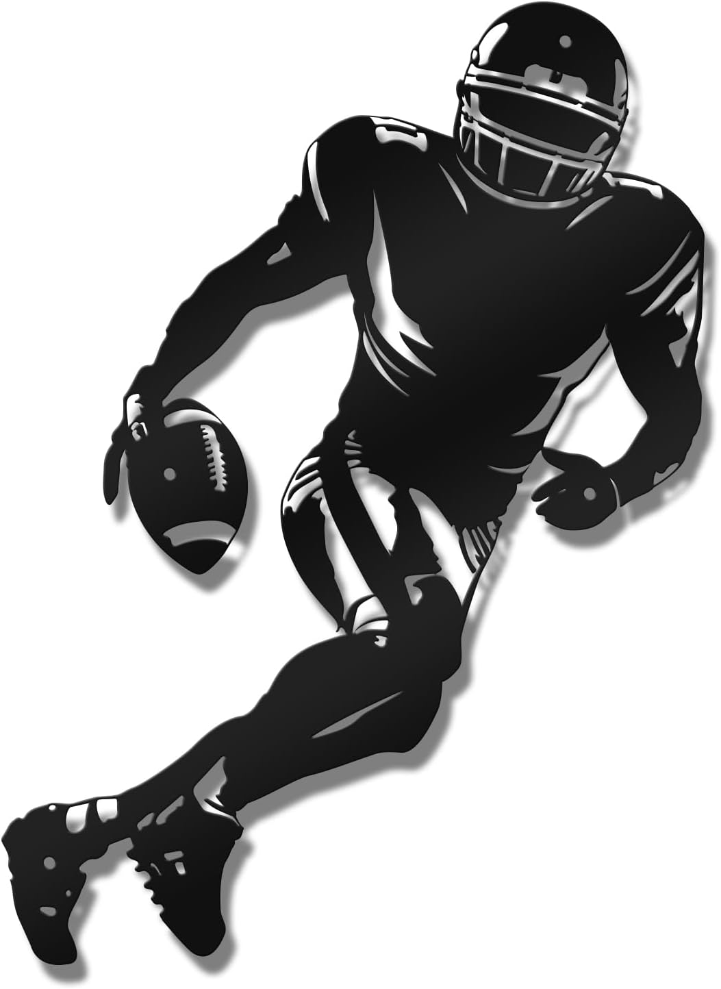 Football Wall Decor, Metal Football Sign for Boys Room, Football Decorations for Locker Football Wall Art