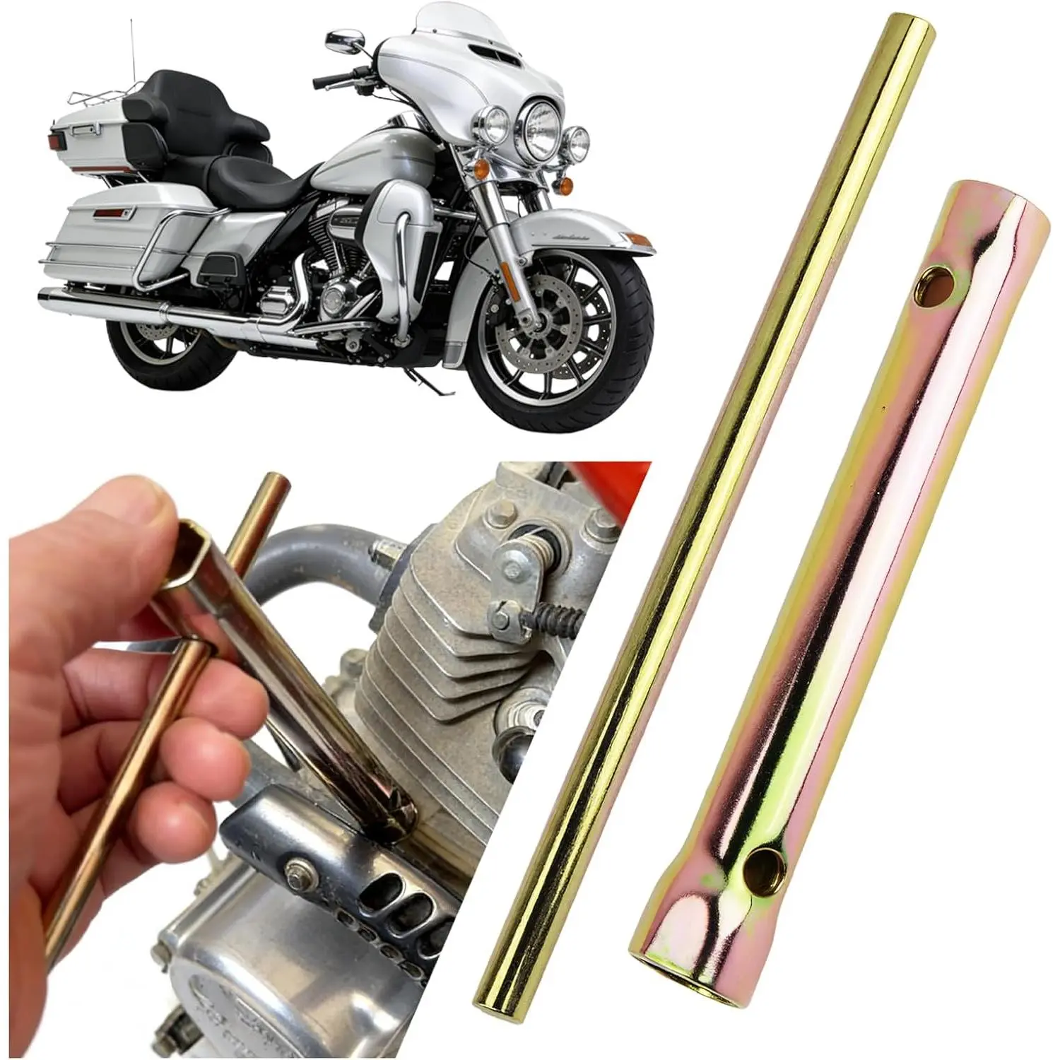 16-18mm  Spark Plug Wrench,Double Ended 5/8 Spark Plug Socket Wrench for Detaching Sparks Plugs,Essential  Sparks Plugs Tool with Labor-Saving Lever