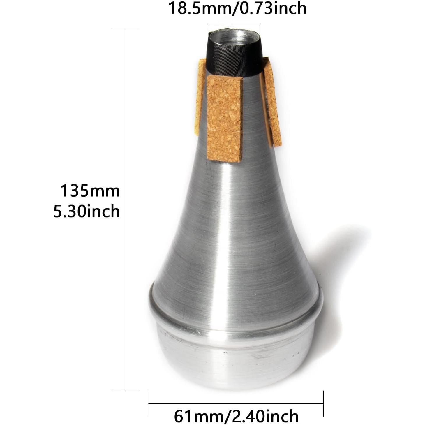 Trumpet Practice Mute Lightweight Aluminum Trumpet Mute Silencer for Jazz Classic, Excellent for Beginners and Students