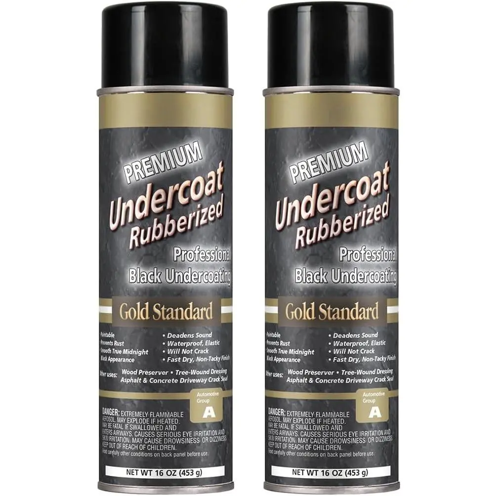 Rubberized Undercoat - Heavy Duty Undercoating for  | Rubberized Undercoating  for , , and  |  Rust Prevention | Sound Deadening | 16 oz (2 Count)