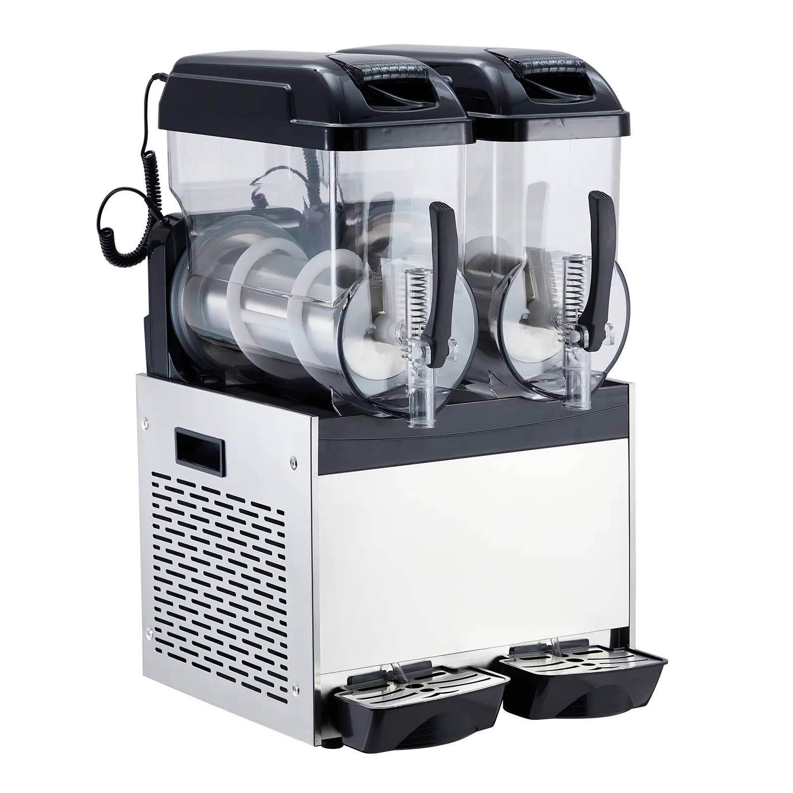 Versatile Commercial Slushie Machine – 3 Tank 12L/24L/30L/36L, 500/700W/860W Stainless Steel, Self-Cleaning, for Cocktails, Smoothies, Restaurants, Bars, Homes, Coffee Shops