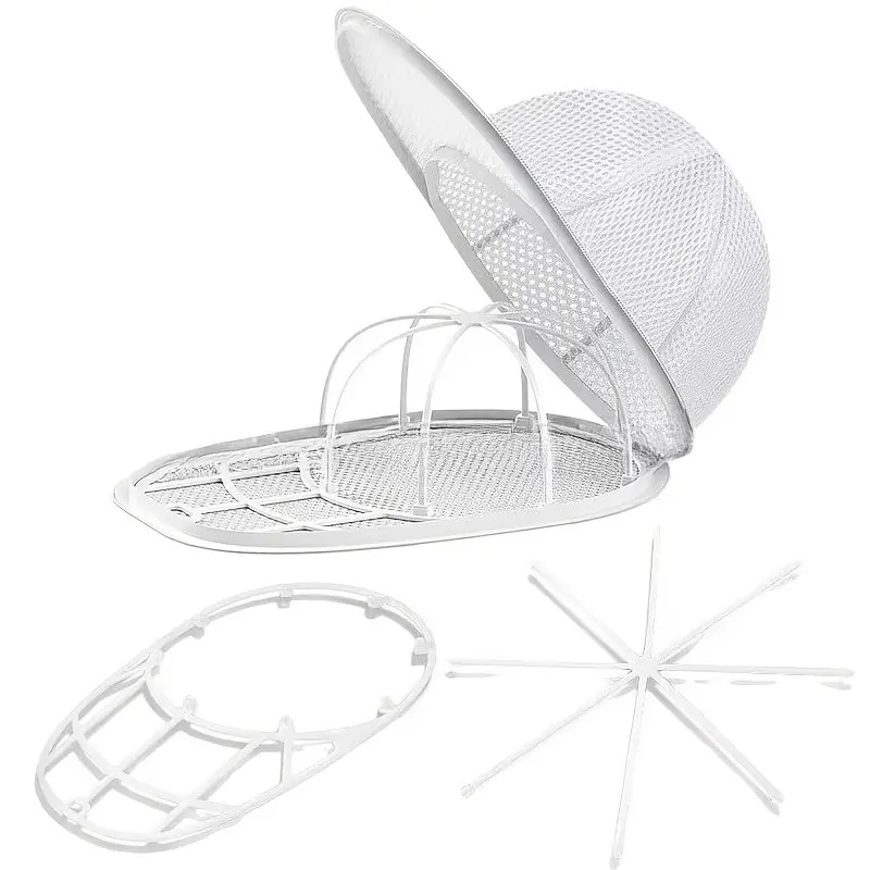 2-Piece Hat Cleaning Bag Set, Mesh Hat Cleaning Kit, Baseball Cleaning Rack, Hat Washing Cage, Suitable for Various Hats, Laundry Bag
