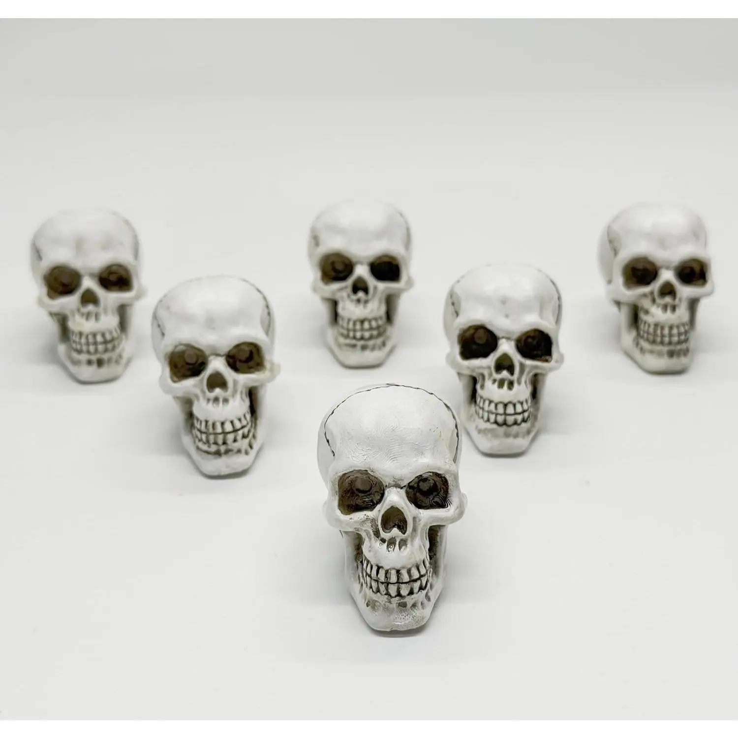 Halloween Skull  Drawer Pulls Knob,Single Hole Cabinets Handles for Drawer, Wardrobes, Bookcases, Dresser, Closets,Cupboard, Kitchen Decoration, Halloween  Decor,6 pcs