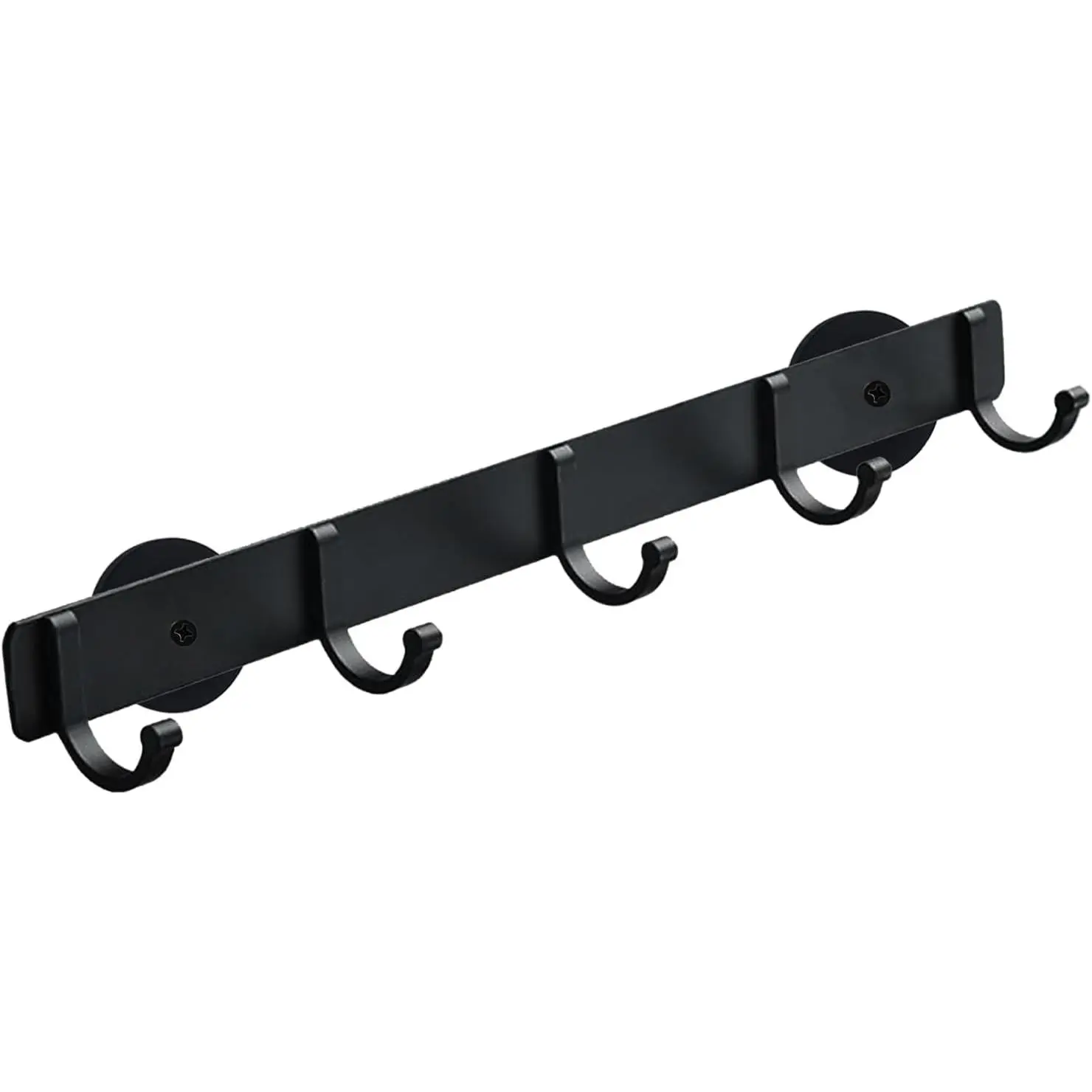 Utensil Holder Hooks, Wall Mount Utensil  Storage,  Hook Rack for Refrigerator, Black Metal No Punching Hook, Kitchen  Rack Towel Bar Utensil Rack