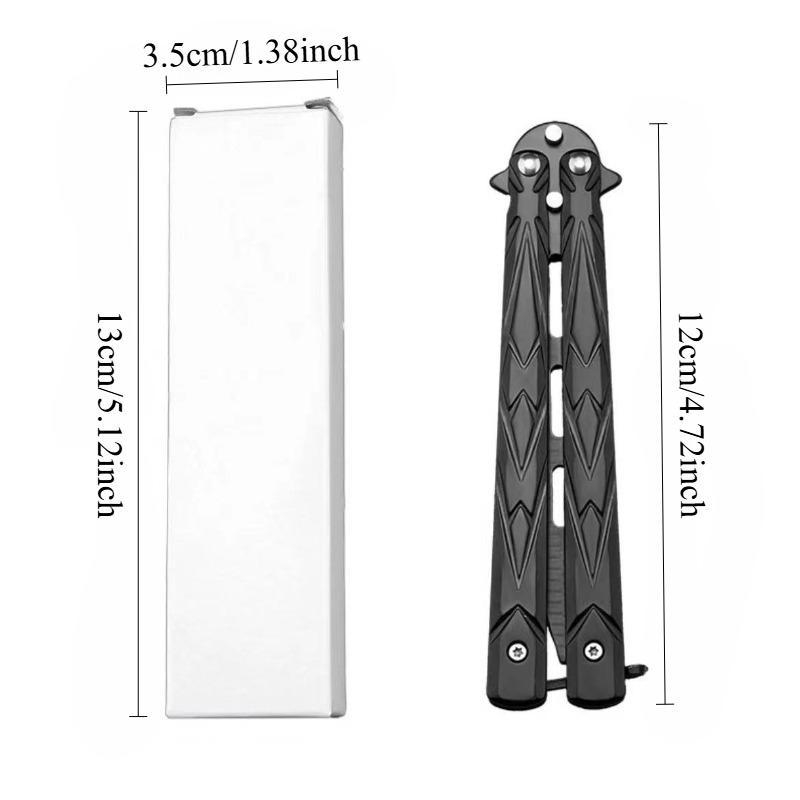 Butterfly Training Folding Knife for CS:GO, Stainless Steel Knives, Non-Edged Hand Training Knife, Game Stationery, Folding Tool Knives, Ideal for Skill Development