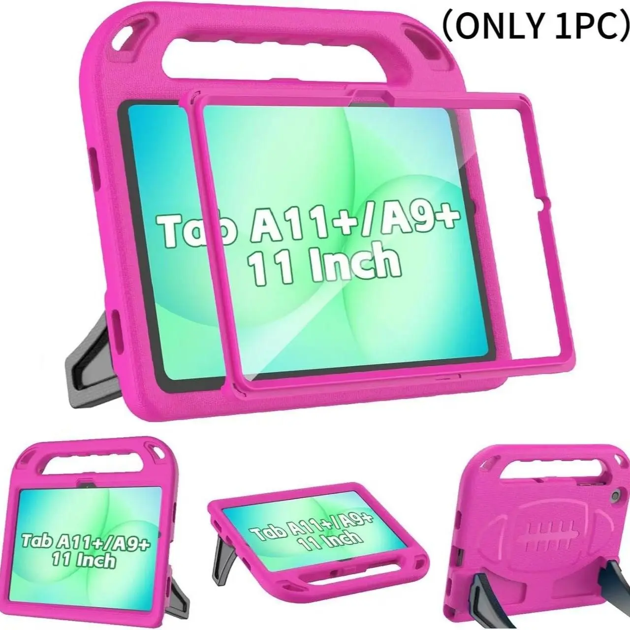 for Samsung Galaxy Tab A11+ Plus /A9+ Plus 11-Inch Tablet Case, Includes Screen Protector, Shockproof Protective Lightweight Stand Handle