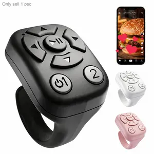 TikTok Scrolling Ring, Hands-Free Wireless Video Scroller Remote for iPhone Android, Page Turner, Selfie Camera Shutter, Music Control and E-Book Reading