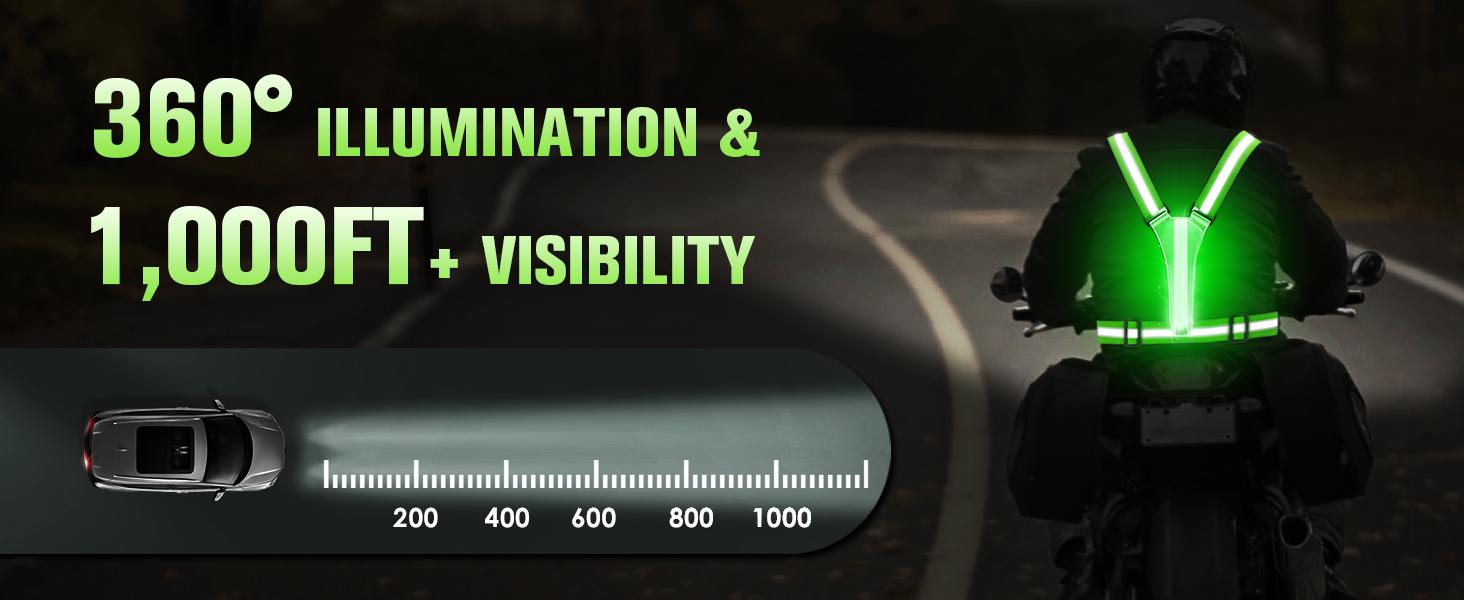 LED Reflective Vest, 5 Light Colors High Visibility Rechargeable Light Up Running Vest For Walking, Running, Cycling, Adjustable For Men, Women, Kids LED Reflective Vest, 5 Light Colors High Visibility Rechargeable Light Up Running Vest For Walking, Running, Cycling, Adjustable For Men, Women, Kids