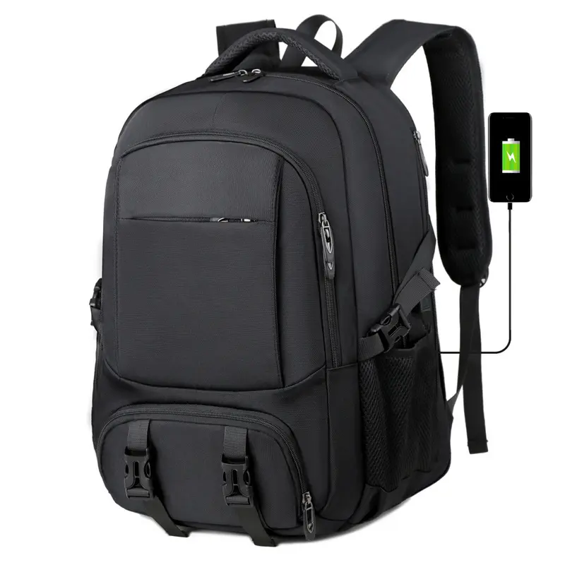 Large Capacity Expandable Outdoor Travel Backpack, Multi-Functional Casual Daypack with Separate Shoe Compartment for Hiking, Camping, Weekend Trips and Daily Use,Breathable Padded Straps, Multi-Pocket Storage, Secure Zipper Closure
