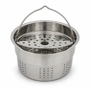 Stainless Steel Steaming Basket for Thermomix TM5 TM6 TM7, Steamer Insert for Mixing Bowl