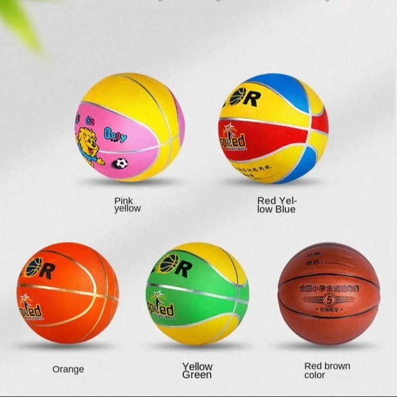 Training Entertainment Rubber Basketball 7 Number Standard Size, Anti-Slip Durable Rubber Basketball, Outdoor Casual Basketball, One Piece