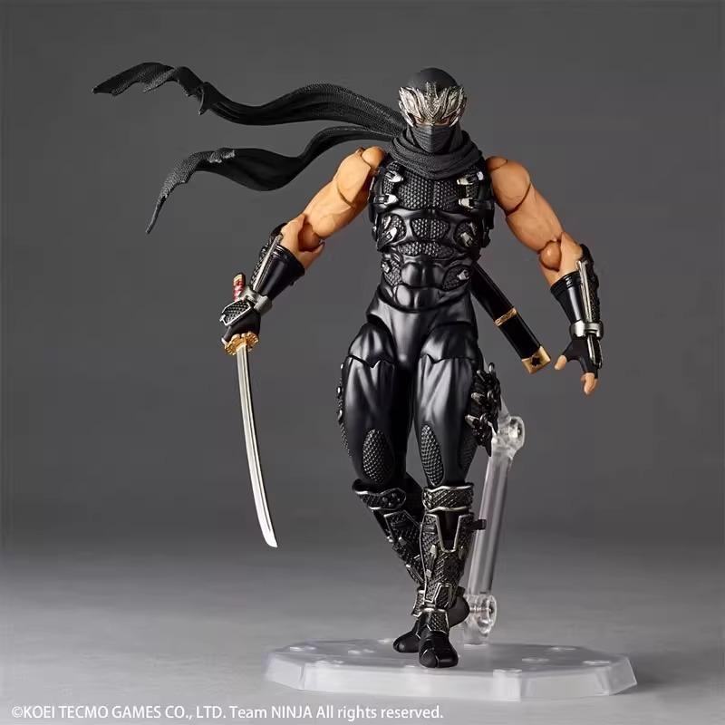 1/12 Kaiyodo Ninja Figure Revoltech Amazing Yamaguchi Anime Figure RYU HAYABUSA Figurine Model Statue Doll Collection Toys Gifts