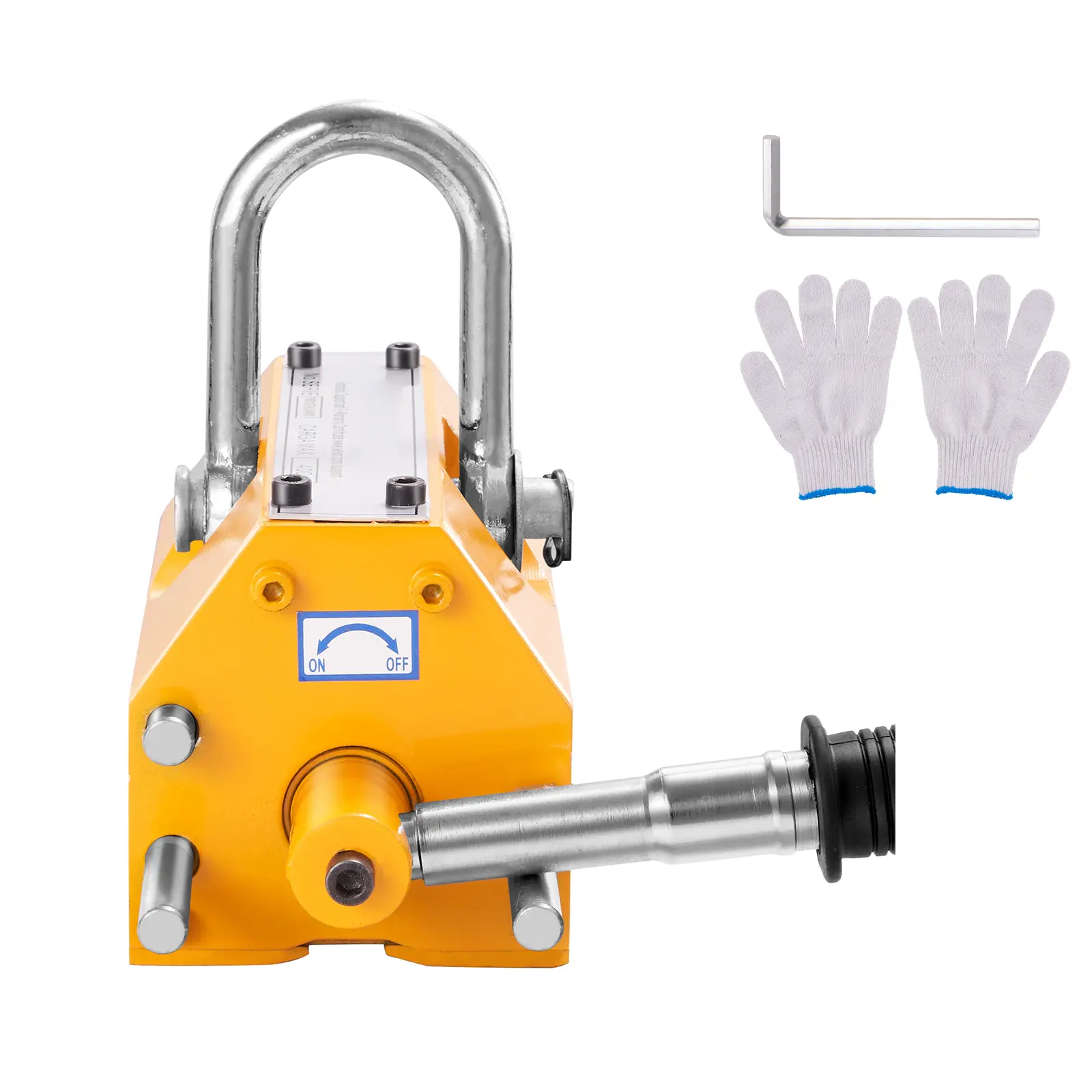 Magnetic Lifter, 4400lbs/2000kg Pulling Capacity, 2.5 Safety Factor, Neodymium & Steel, Lifting Magnet with Release, Permanent Lift Magnets, Heavy Duty Magnet for Hoist, Shop Crane, Block, Board