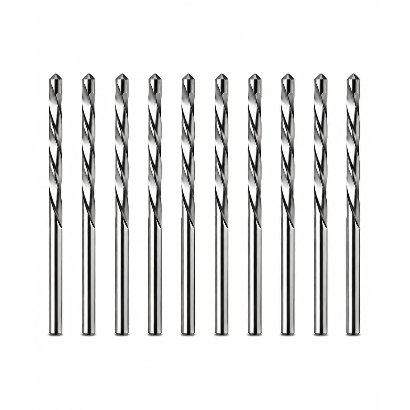 10-Piece HSS Steel Drywall Cut-Out Bits, 1/8 in Guidepoint Rotary Bits with Cutting Tips, Ideal for Gypsum Board Work and DIY Users