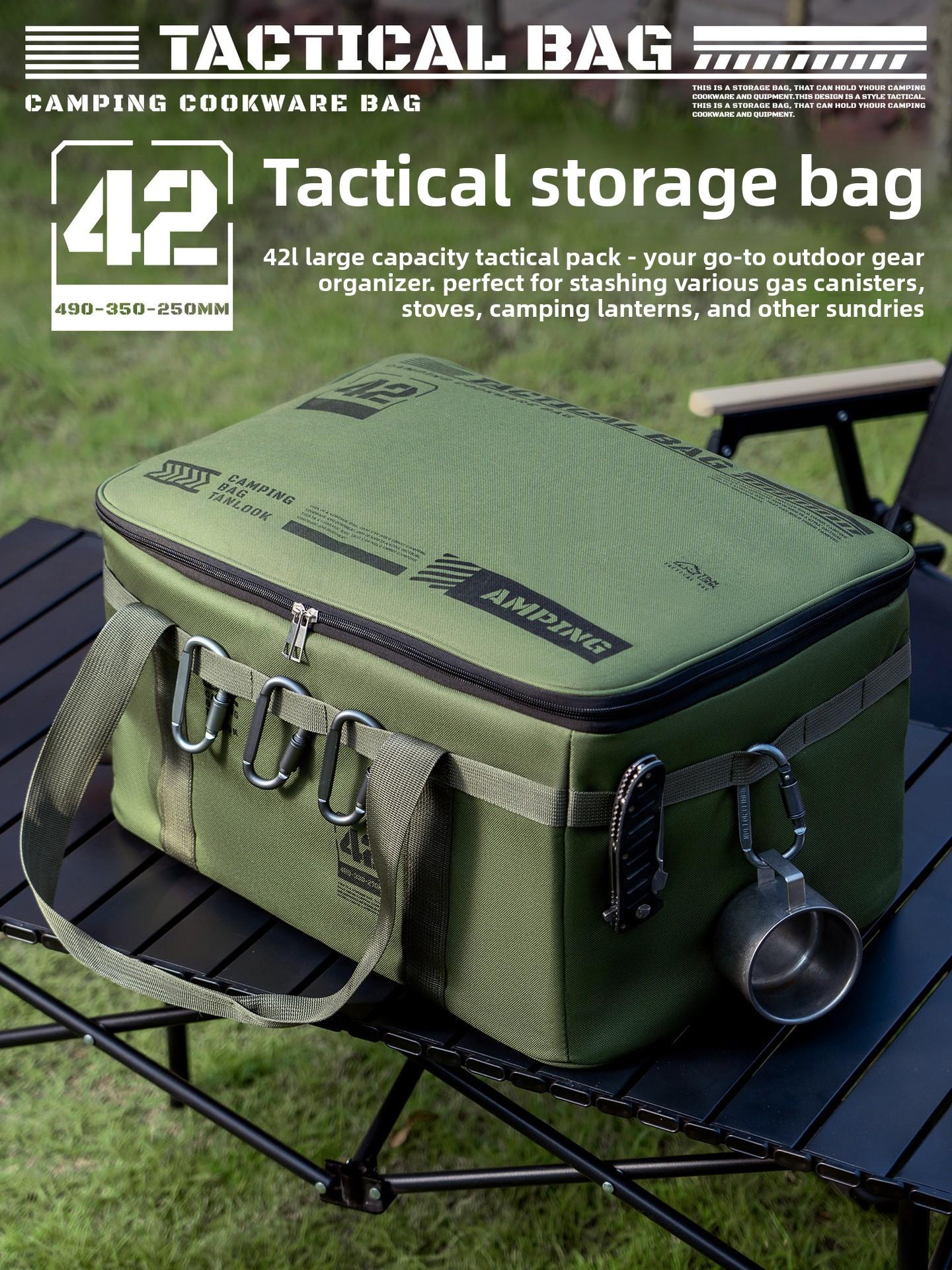 Outdoor camping insulated bag, thickened Oxford cloth storage bag, insulated and cold-keeping large-capacity lunch bag