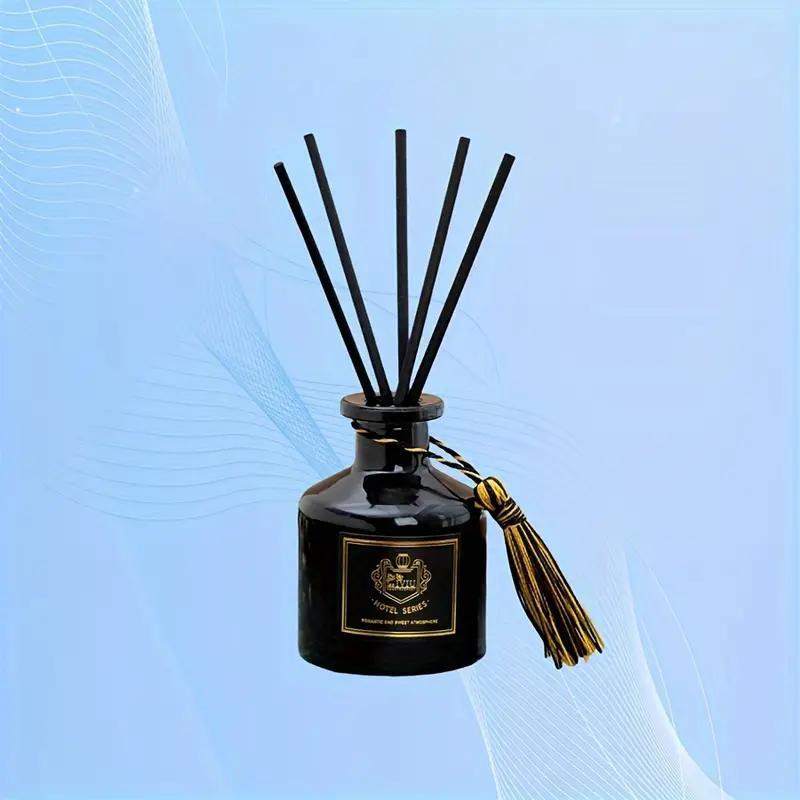 Aromatherapy Diffuser, 1 Count Glass Aromatherapy Diffuser with Tassel, Multifunctional Air Freshener for Bathroom, Home, Car and Outdoor Use, Scented Home Fragrance