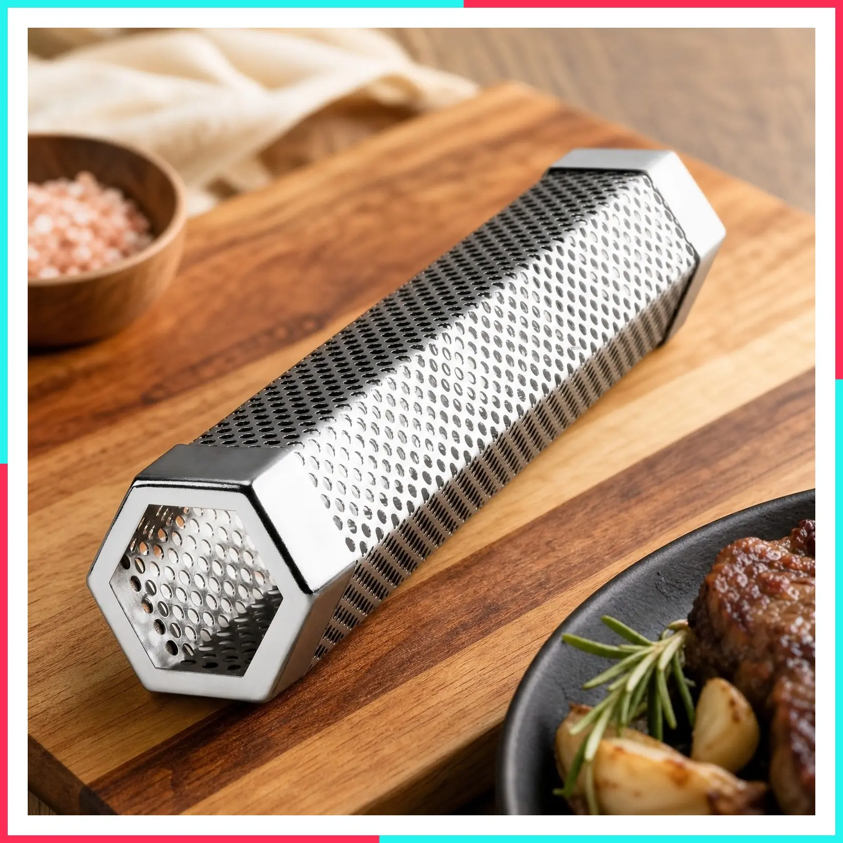 Premium 12-Inch Pellet Smoker Tube - 5 Hours of Billowing Smoke | Hot or Cold Smoking for Any Grill or Smoker | Easy, Safe Smoking | Includes Free eBook with Grilling Ideas & Recipes