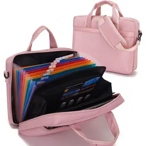 Accordian File Folder with Handle, 12 Pocket Expanding Folder with Zipper, Heavy Duty Accordian Organizer ()