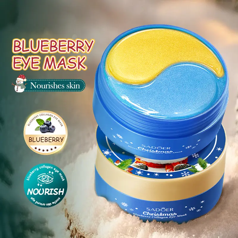Christmas Collagen Eye Mask | 80g (60 Pcs) | Hydrating Under Eye Patches | Holiday Gift For Her