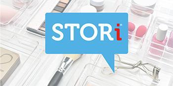 12.5” Wide Clear Stackable Open & Divided Storage Drawers, 2 Pack Plastic Organizer Bins for Makeup Palettes, Cosmetics, & Beauty Supplies, Vanity, Bathroom, Desk Organization, Made in USA Boxes