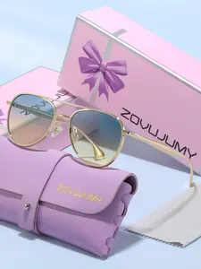 Zovujumy Retro Round Sunglasses, Metal Frame, Casual Style, All Seasons, Perfect for Daily Wear, Office, Dates, Elegant Women's Accessory, Sunglasses Gifts