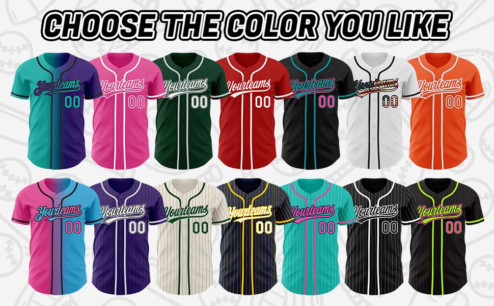 Custom Baseball Jerseys Stitched Personalized Striped Baseball Shirts for Men Women Youth Boys Sports Team Uniforms