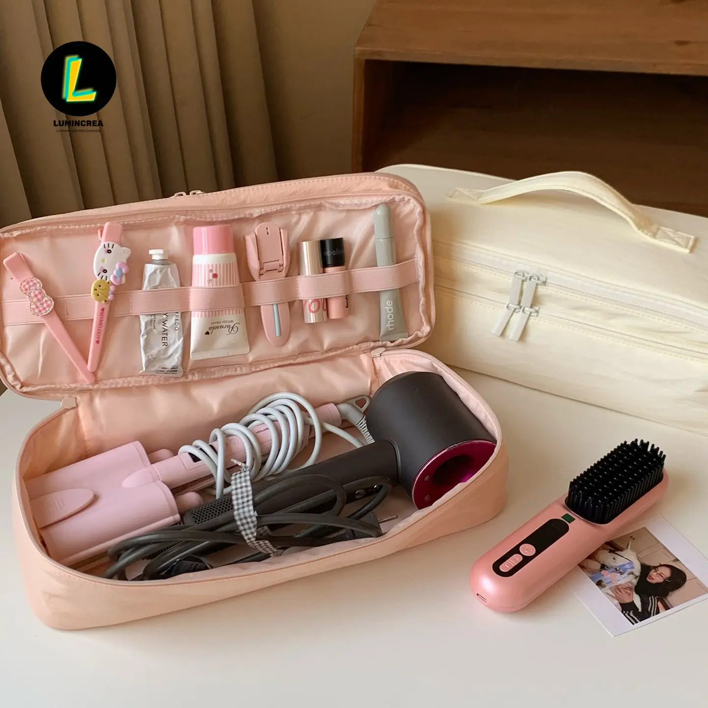 Hair Dryer Storage Bag Large Capacity Travel Portable Waterproof Portable Storage Bag Straight Plate Clip Curling Iron Dust Bag