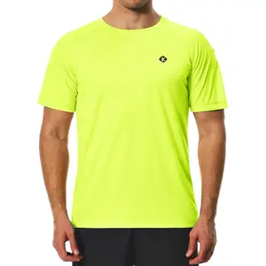 Men's Swim Shirts Quick Dry Rash Guard UPF 50+ Sun Protection Fishing Beach Water Shirts Short Sleeve