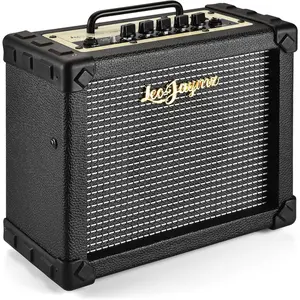 Leo Jaymz SG-20 20W Electric Guitar Amplifier with Handle - Clean and Distortion Channel - 3 Band Equalization and Phones Line Input - Recording Studio, Practice Room, Small Courtyard
