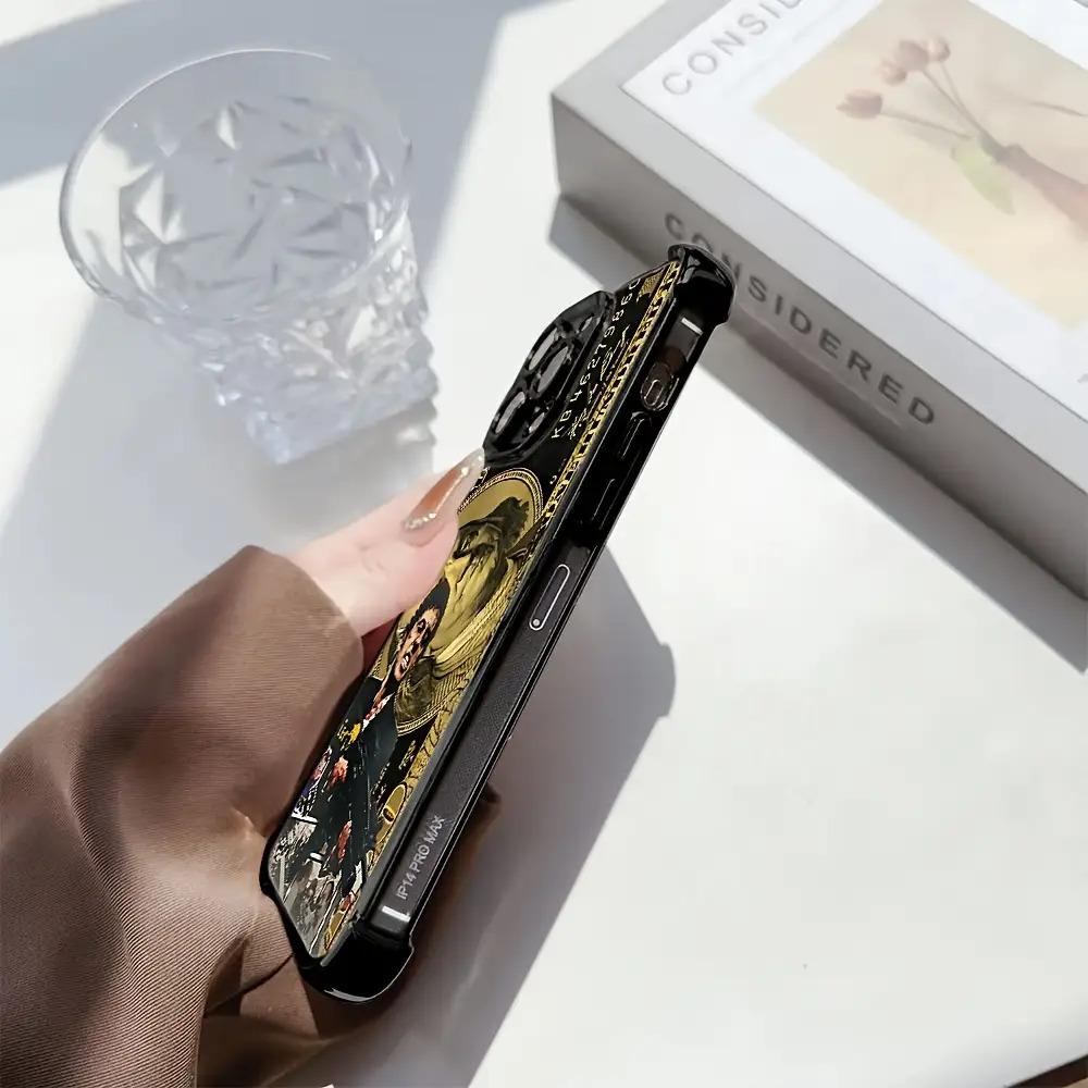 Scarface Stylish Phone Case for iPhone 17 16 15 14 13 12 11 PRO MAX PLUS AIR and XR XS MAX Plus Series, with a Soft Transparent Back for Drop Protection