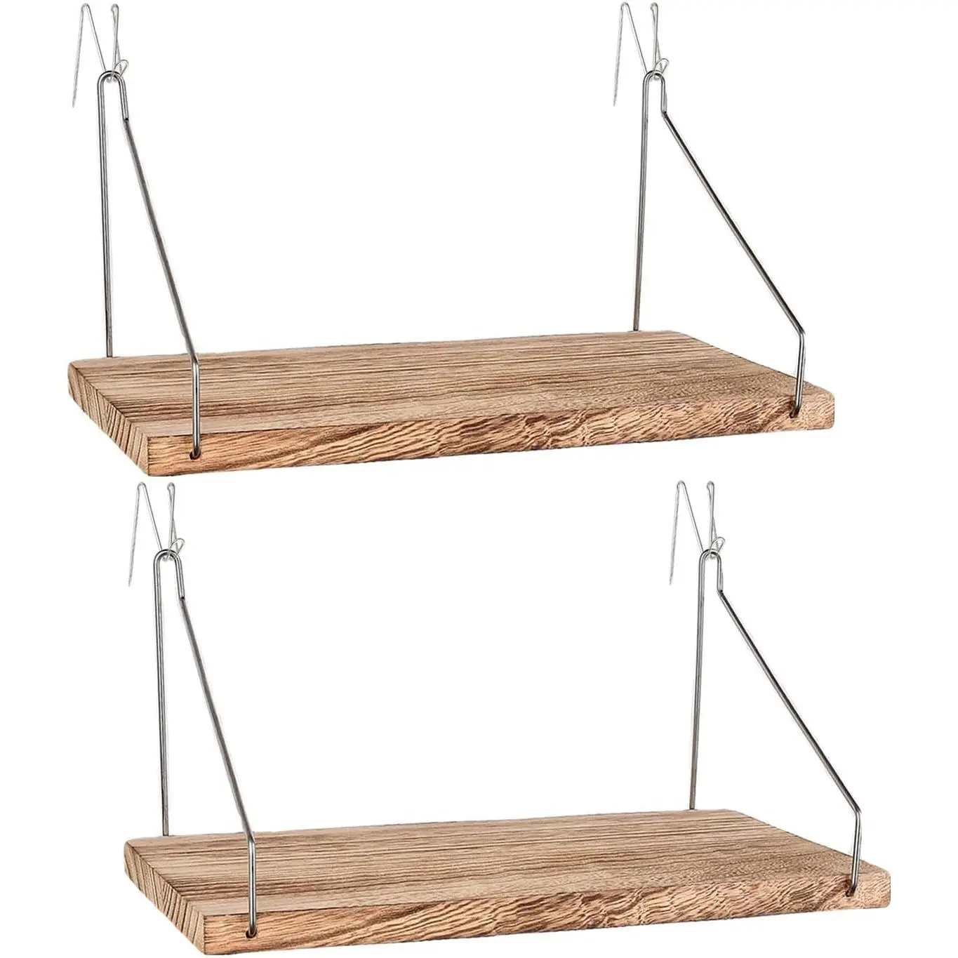 Fabric Wall Cubicle Shelf with Hooks  Work Decor, 11.8' Wooden Cubicle Organizer Storage Shelf with Hangers Cubicle Accessories  Women Men Desk, 2 Pack