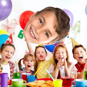 Graduation Custom Cutout Big Head on a Stick, Fun Face Cardboard Cutouts,Real Life Size, Personalized Fat Heads, 6 to 18", Party Décor, Birthday, Upload Your Photo, 1 PC, Black