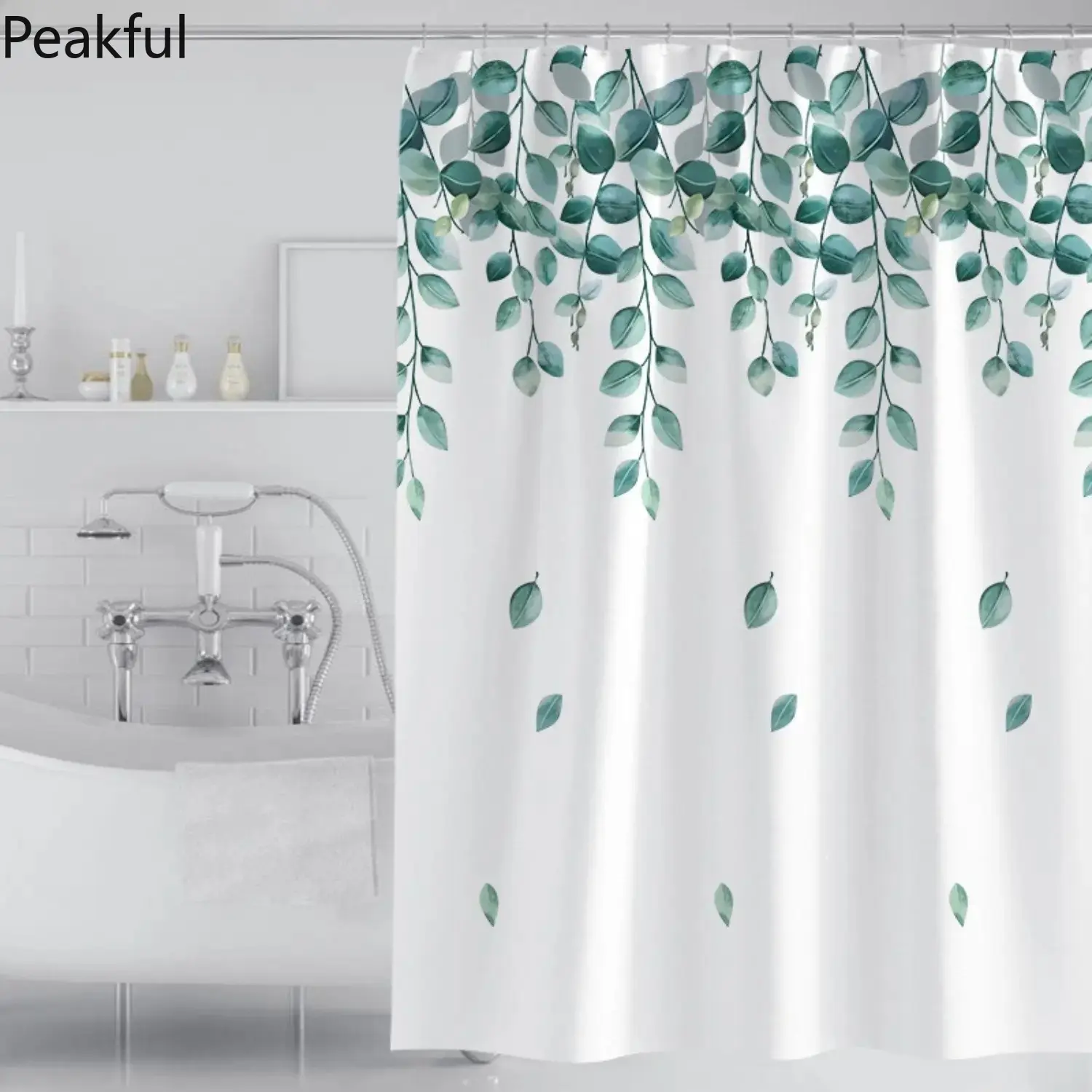 Waterproof & Mildew-Resistant Shower Curtain, Premium Thickened Polyester with Quick-Dry Technology, Easy-Clean Machine Washable Bathroom Curtain, Modern Minimalist Design for Home, RV & Rental, Durable & Odor-Free
