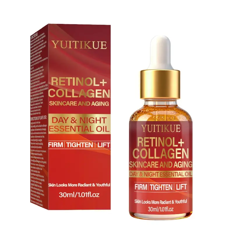Yuitikue Retinol + Collagen Serum Oil, Firming and Lifting, Day and Night Use, Youthful Glow, 30ML