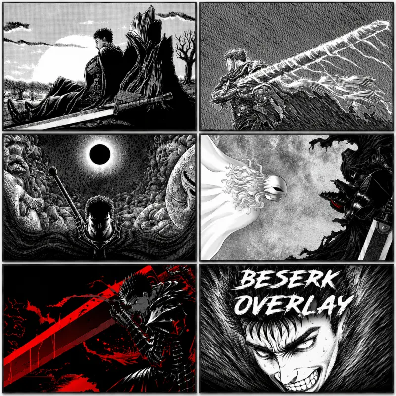 Anime Canvas Wall Art, Anime Poster, Berserk Anime Wall Art, Berserk Guts Poster, Framed Anime Decor, Guts Canvas Wall Art, Japanese Manga Decor, Bedroom Decor, Living Room Decor, Gifts for Anime Fans